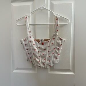 With Jean corset top